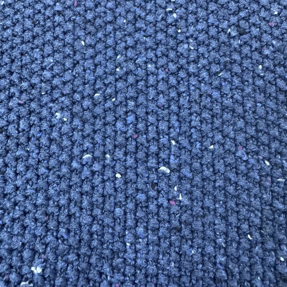 LL Bean Cable Knit Sweater Women's XL Speckled Blue Cotton Blend 290395 Crewneck - Picture 12 of 15